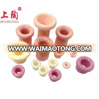 Cylindrical Pinky Alumina Ceramic Spraying Spit